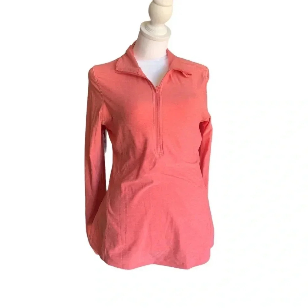 LAYERS 8 Qwick dry women's pink size small have zip pullover long sleeve
